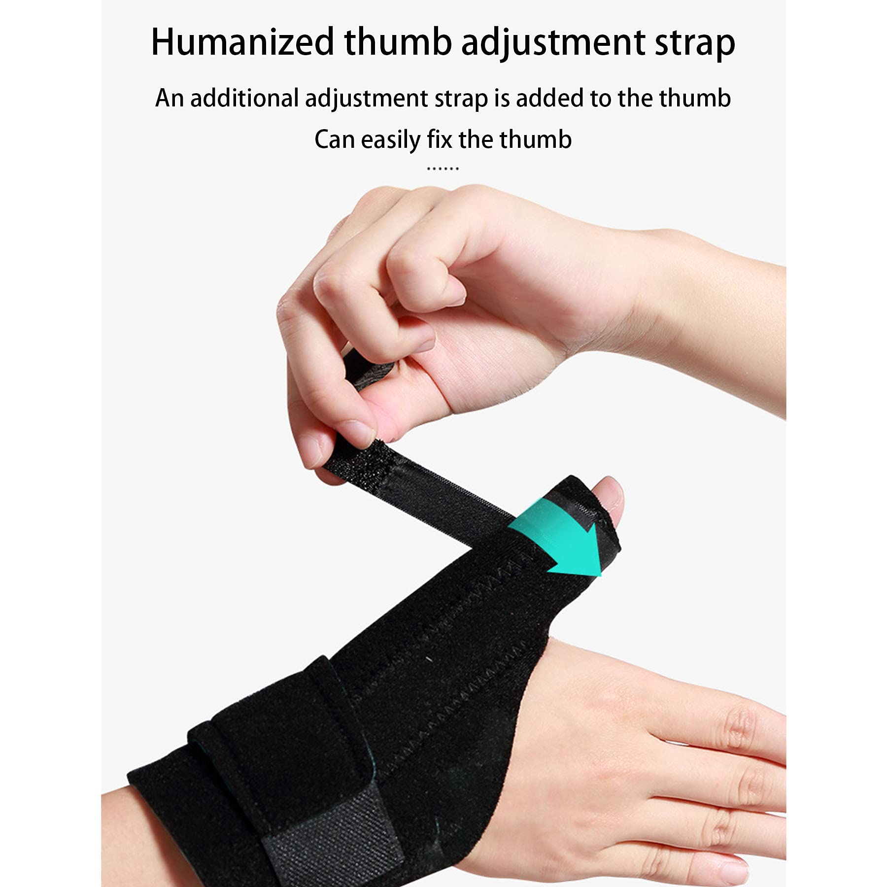 Attelle Pouce Orthèse Attelle Pouce Tendinite Arthrite et Entorses Soulagement de la Douleur Antidémarrage du Pouce pour Hommes Femmes Main Gauche et Droite Support Pouce Réglable