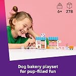 LEGO Friends Boulangerie de Friandises pour Chiens - Jouet de Construction pour Filles et Garçons - Ensemble de Jeu de Rôle pour Enfants, Âges 6+ - Avec Aliya & Sage Minidolls, 2 Figurines de Chiens Jouets, et Accessoires - Idée Cadeau pour Anniversaires - 42677