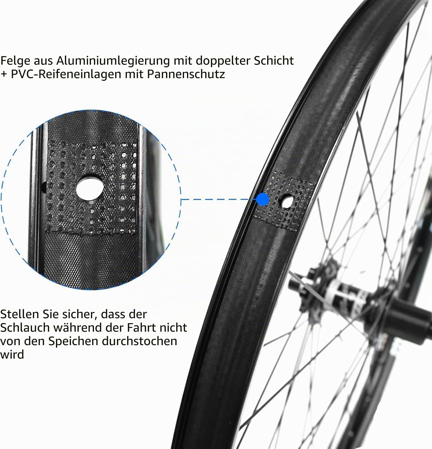 27.5"/29" Thru Axle Boost Mountain Bike Wheelset，Ultralight Aluminum Alloy Rim 32H High Strength Bike Wheels，Front 15 * 110mm Rear 12 * 148mm Disc Brake MTB WheelSet，Fit 8-12 Speed Cassette