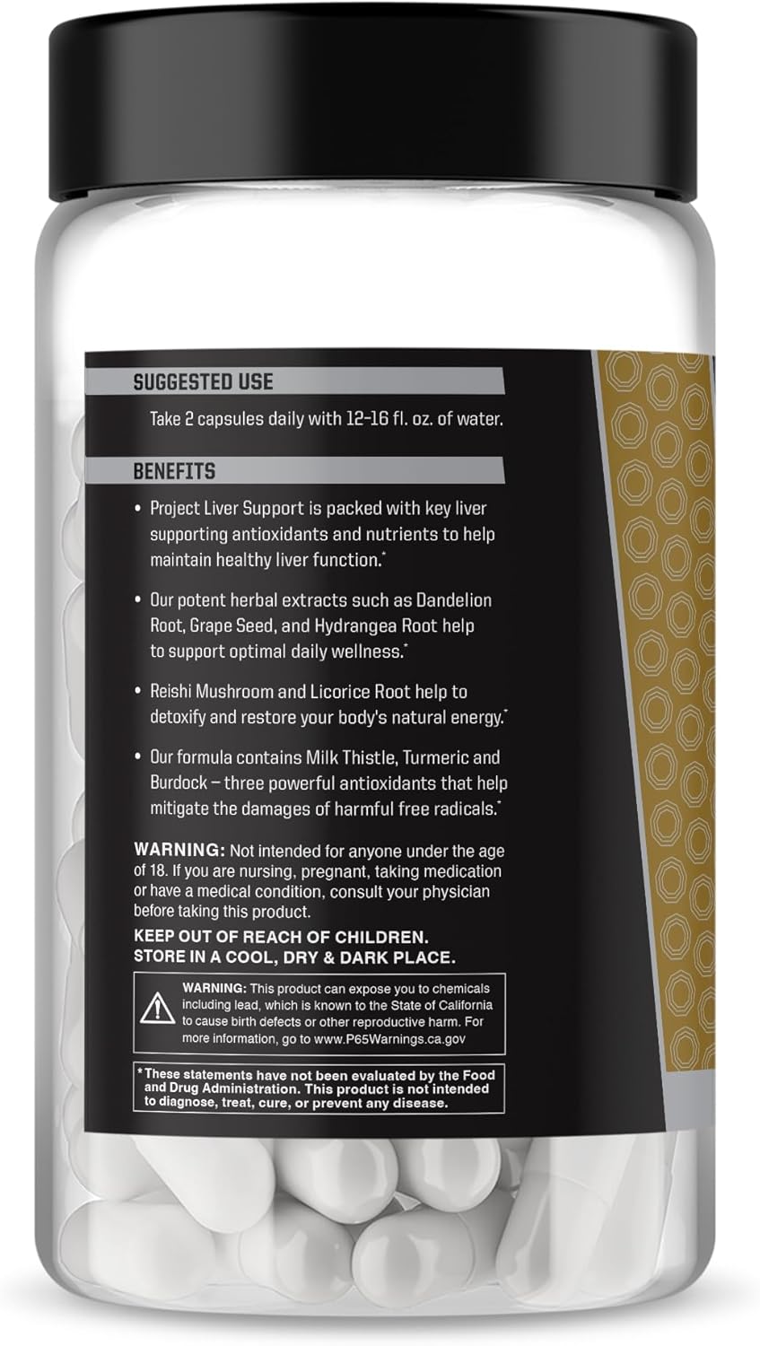 Anabolic Warfare Project Liver Support, Aids Liver Health, Antioxidant Support* (60 Capsules) - Image 2