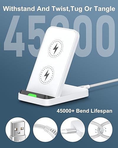 Miniatura 6 de Soporte de cargador inalámbrico para Google Pixel 10 Pro XL 10a 10Pro 9 9a 8 8a 7, Samsung Galaxy S26 S25 Ultra Plus S24 S23, estación de carga