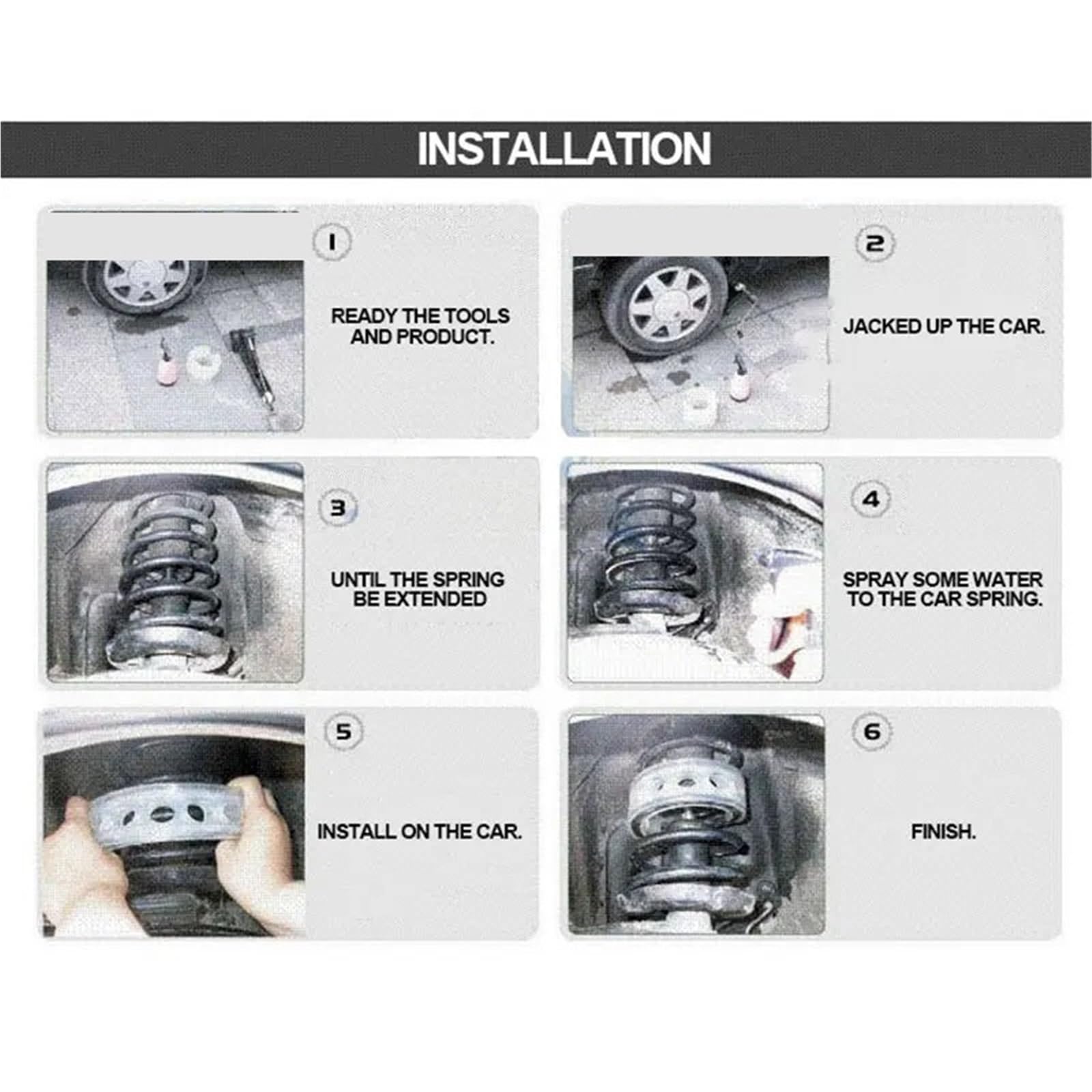 amortyzator Air Suspension,Amortyzatory samochodow 2 szt. Amortyzator samochodowy sprężyna zderzaka moc automatyczne zderzaki A/B/C/D/E/F typ sprężyny zderzaki poduszka uretan(A)