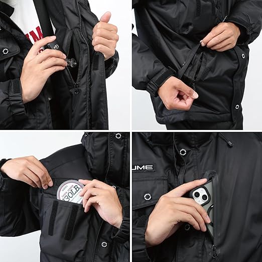Mazume CORE ALL WEATHER SUIT Thermal Jacket, Brown Herringbone