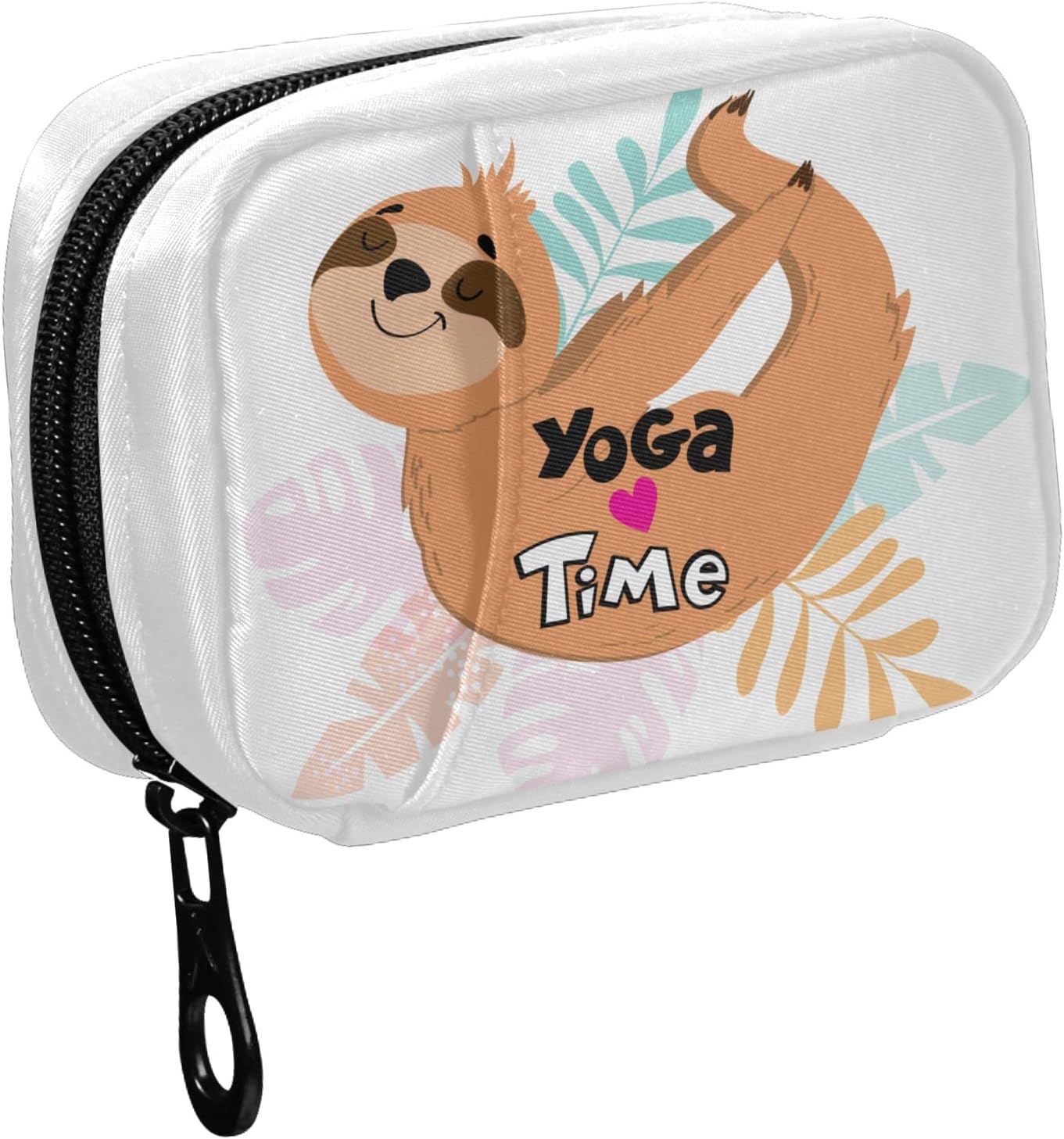 Fustylead Funny Sloth in Yoga Pose Pill Organizers 2 Times A Day Pill