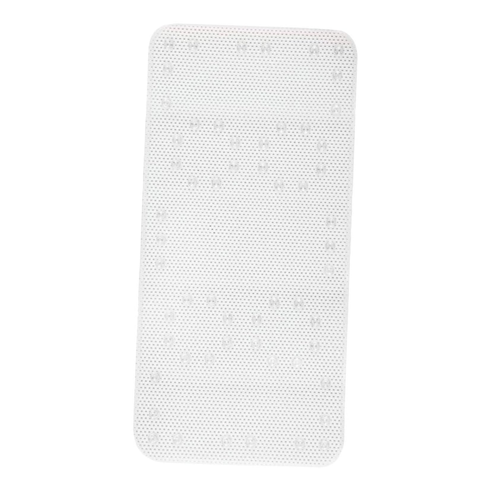 Alfombrilla de baño antideslizante para bañera segura lavable a mano en color blanco