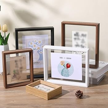 フォトフレーム   PICTURE FRAMES Amazon.co.jp: [XYJP] ガラスの余白が写真を引き立てる 横長