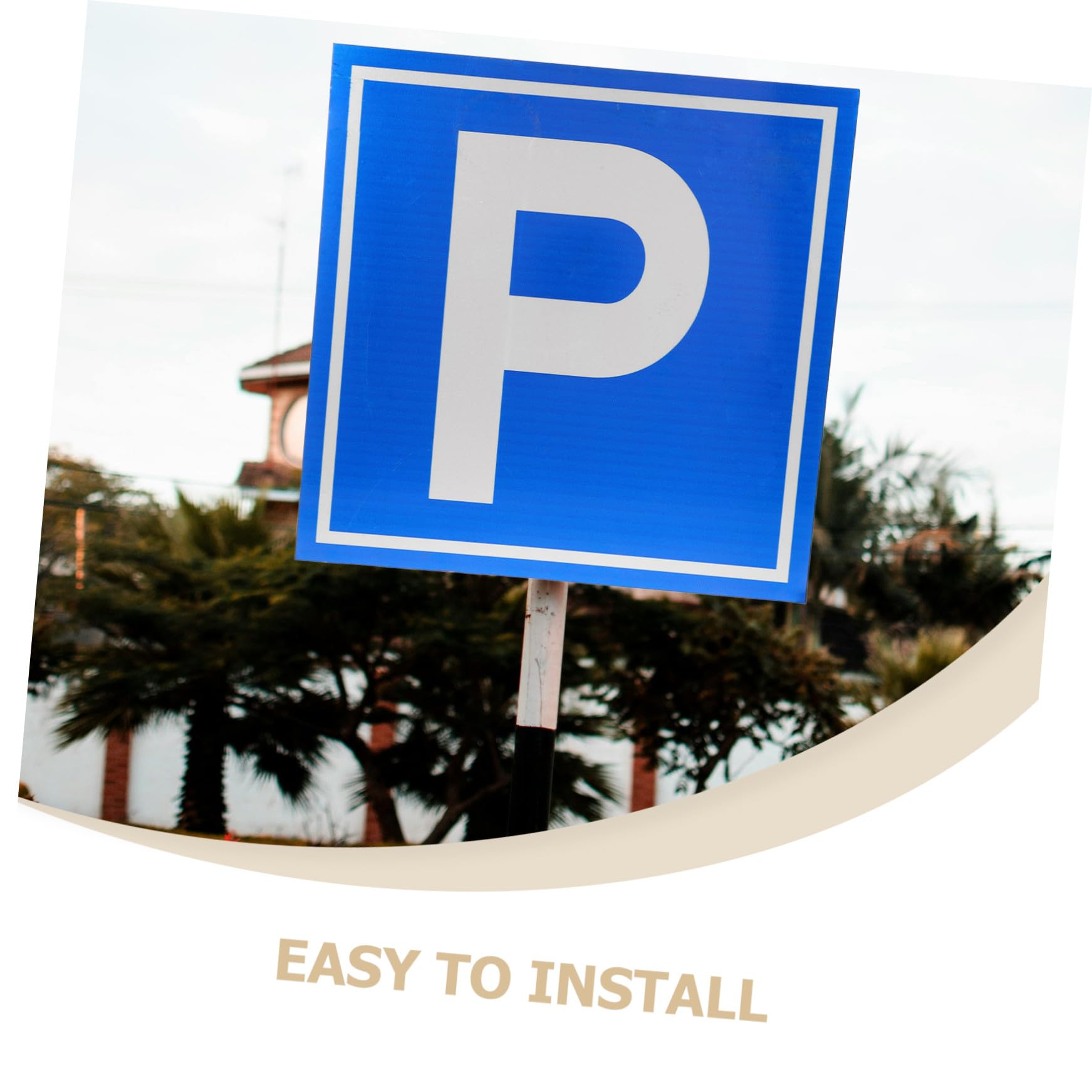Cartello di Sicurezza Blu Parcheggio Simbolo P in Lega di Alluminio Visibilità e Protezione per Parcheggi e Siti Vari