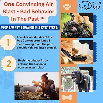 2: Pet Dog Corrector for Unwanted Behavior - Stop Jumping, Barking, Aggression Dogs - Inspire Better Pet Behavior- More Long Lasting than a pet corrector air can for dogs