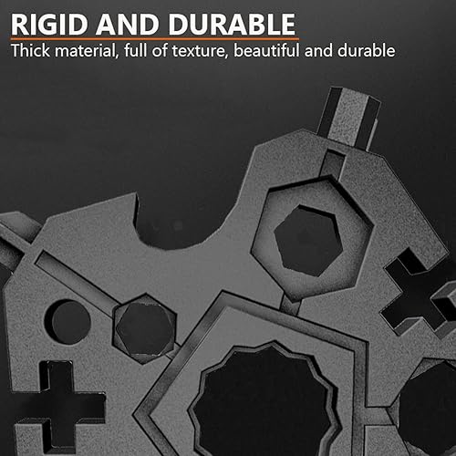 Miniatura 4 de 2 piezas 23 en 1 de acero al carbono multiherramienta con llavero, herramienta manual portátil, abridor de botellas, destornillador Phillips plano,