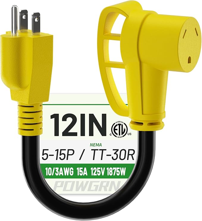 POWGRN RV 30 Amp to 110 Adapter
