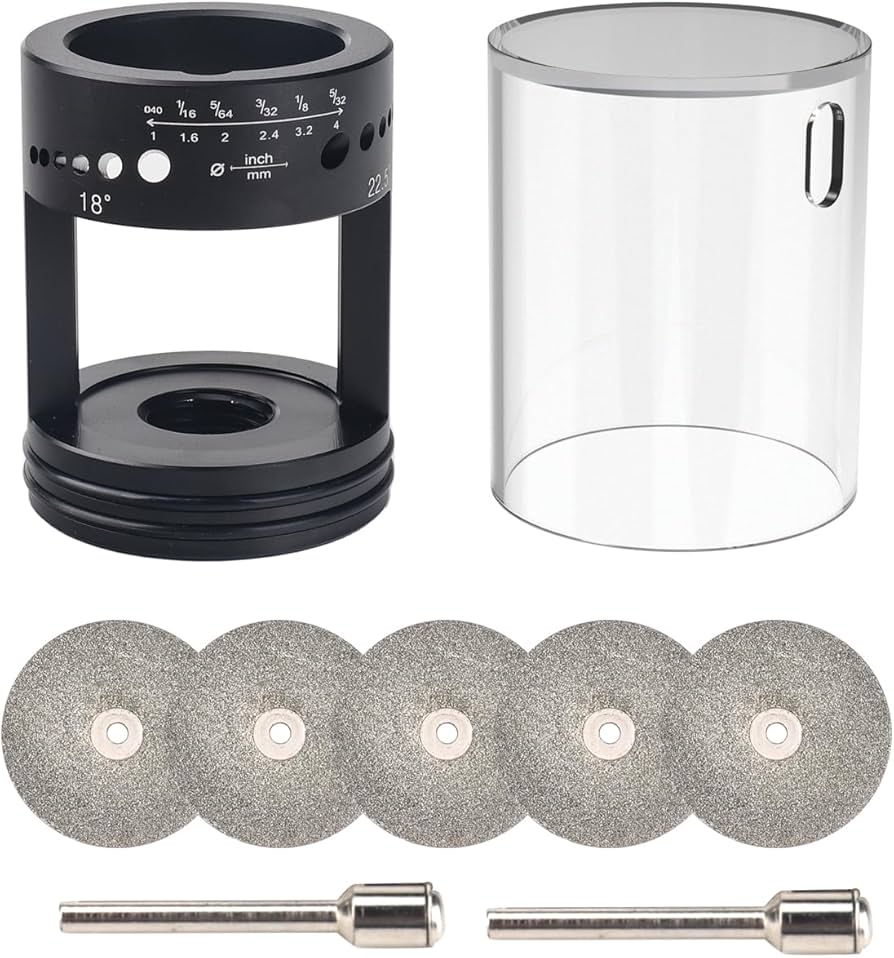 3mirrors Healthy Version ALUMINUM Tungsten Electrode Sharpener Grinder Head,TIG Welding Rotary Tool 24 Holes, 6 size 4 Angles, Dust Housing, 2 CNC Mandrel,5pc Diamond Wheels For Most Rotary tool - Amazon.com 3mirrors-healthy-version-aluminum-tungsten-electrode-sharpener-grinder-head-tig-welding-rotary-tool-24-holes-6-size-4-angles-dust-housing-2-cnc-mandrel-5pc-diamond-wheels-for-most-rotary-tool-amazon-com