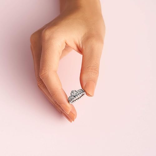 Miniatura 5 de Pandora Joyería  Tiara de princesa corona de circonita cúbica  Regalo para ella  Plata de ley Metal circonita