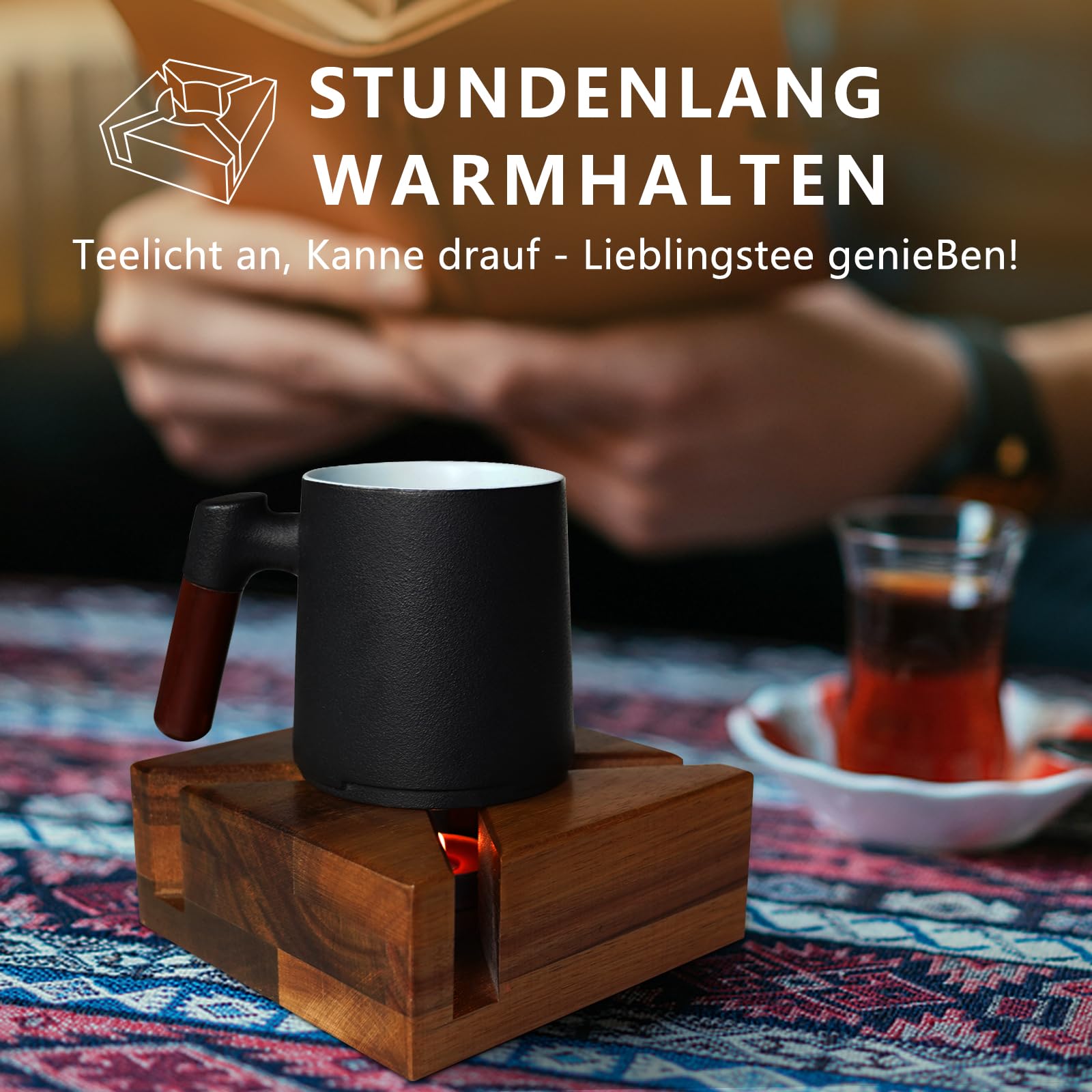 Teewärmer Aus Keramik - Stövchen Für Teekanne Mit Teelicht