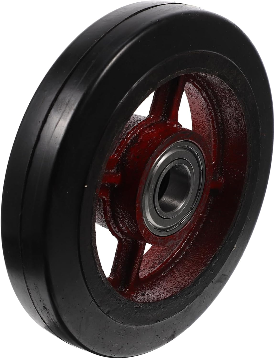 Heavy Duty Rubber Garden Cart Wheel Replacement Trolley Tires for Utility Carts Easy to Install and Strong Support for Lawn and Garden Use