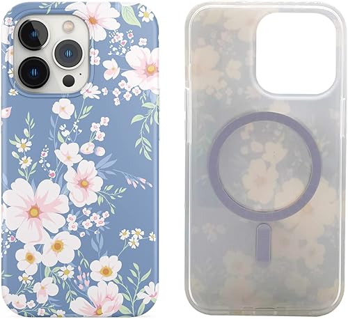 Funda magnética para iPhone 13 Pro Max de 6.7 pulgadas, compatible con MagSafe Charging Soft TPU Slim a prueba de golpes, bonita funda protectora