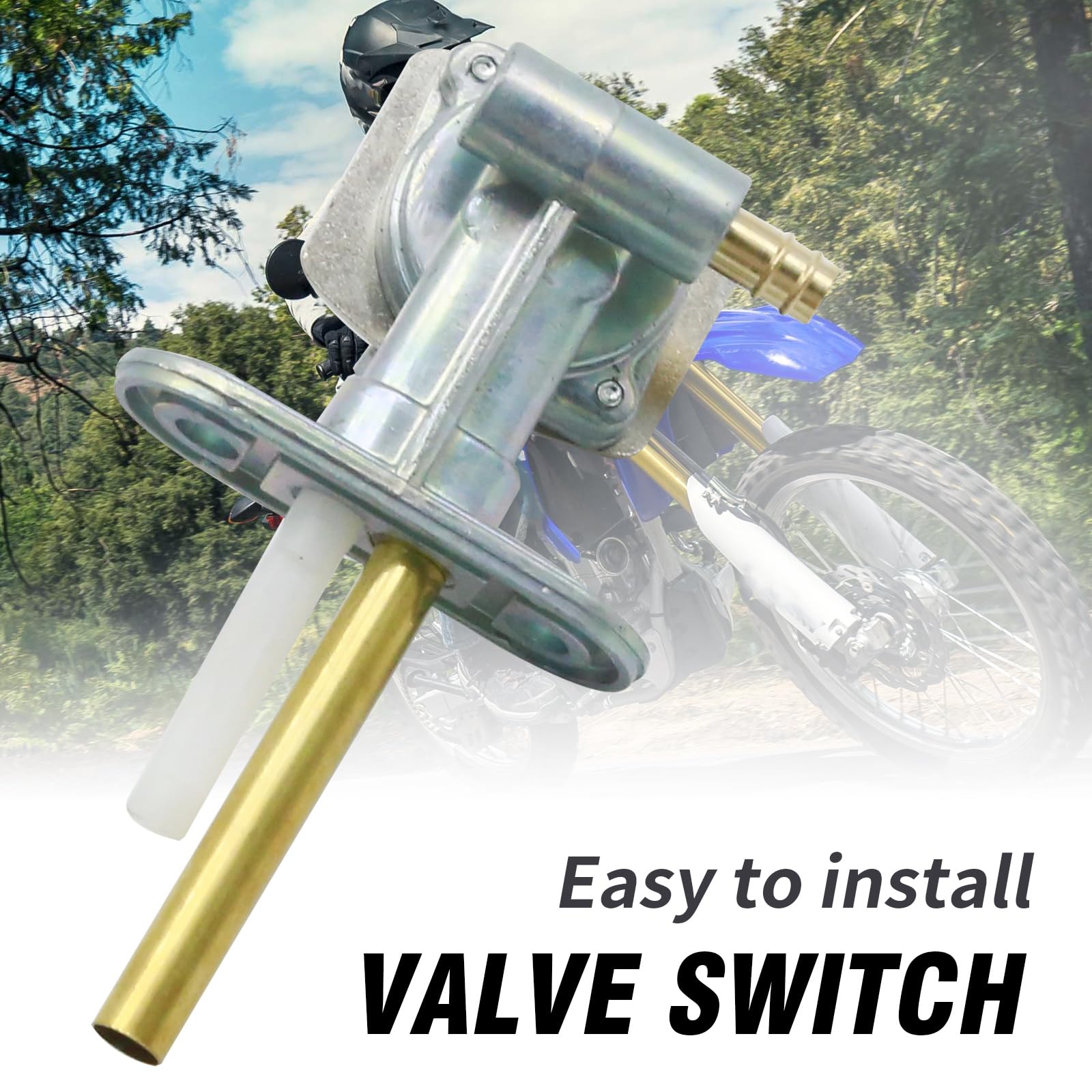Universal Motorcycle Fuel Valve Petcock (34mm) - Fits Yamaha, Kawasaki, Honda, Suzuki & More