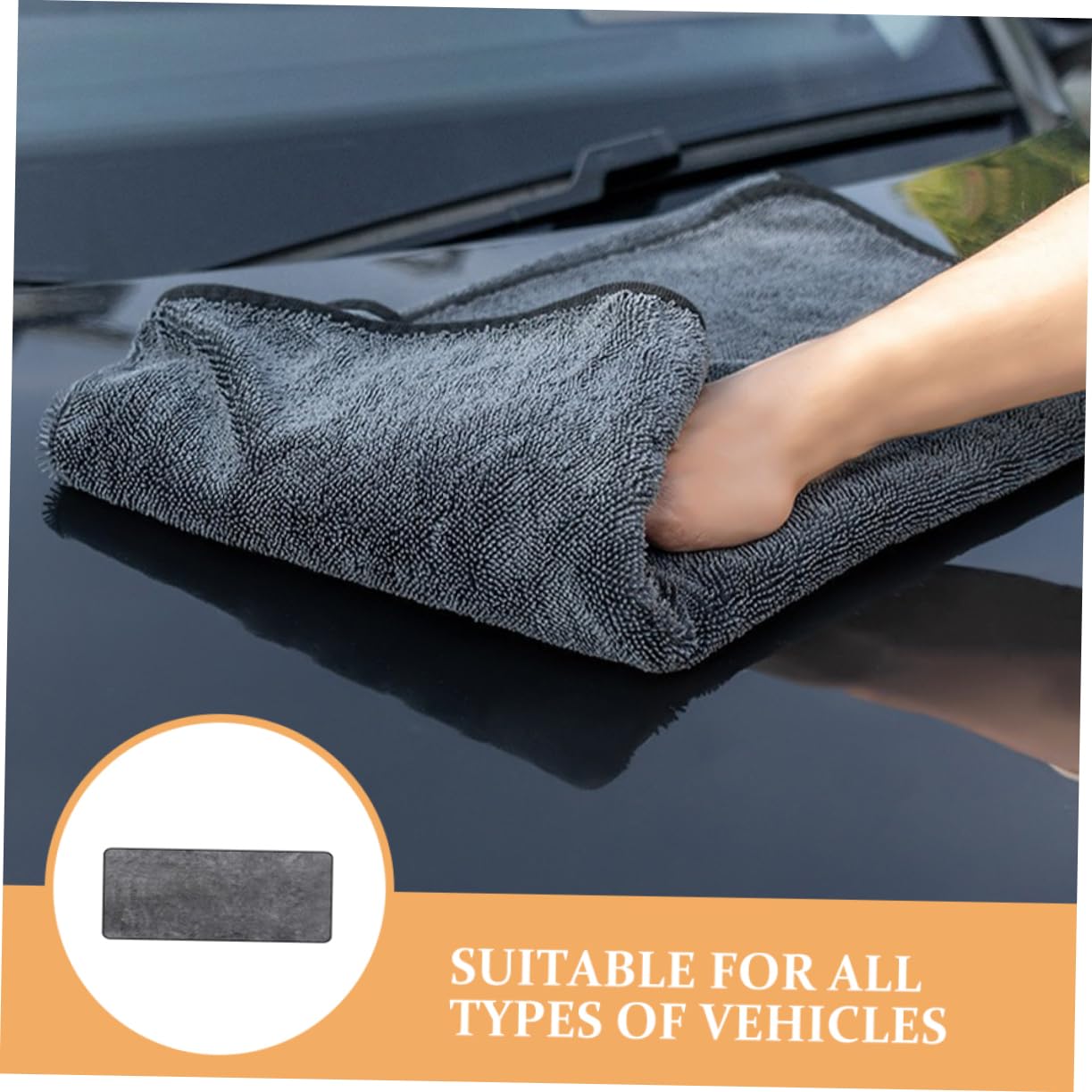 MAGICLULU Multifunktionales Mikrofasertuch Für Autopflege 60x160cm Wiederverwendbares Autotrockentuch Saugfähiges Autowaschtuch Für Streifenfreie Fahrzeugreinigung
