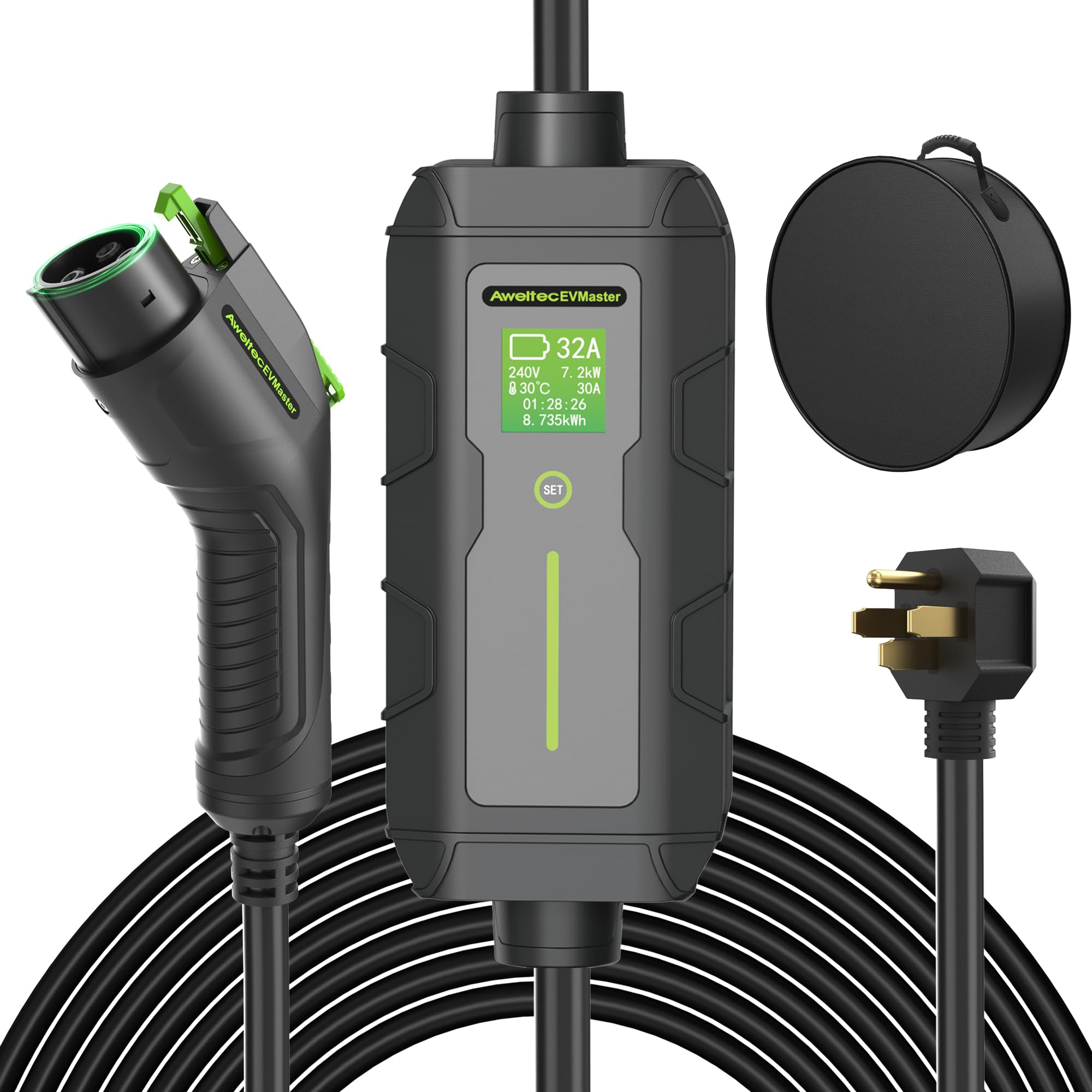 Amazon.com: EVMaster Level 2 EV Charger, 28FT 32Amp 240Volt