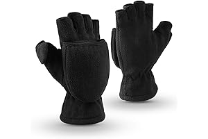 OZERO Touchscreen Gloves with Removable Fingertips