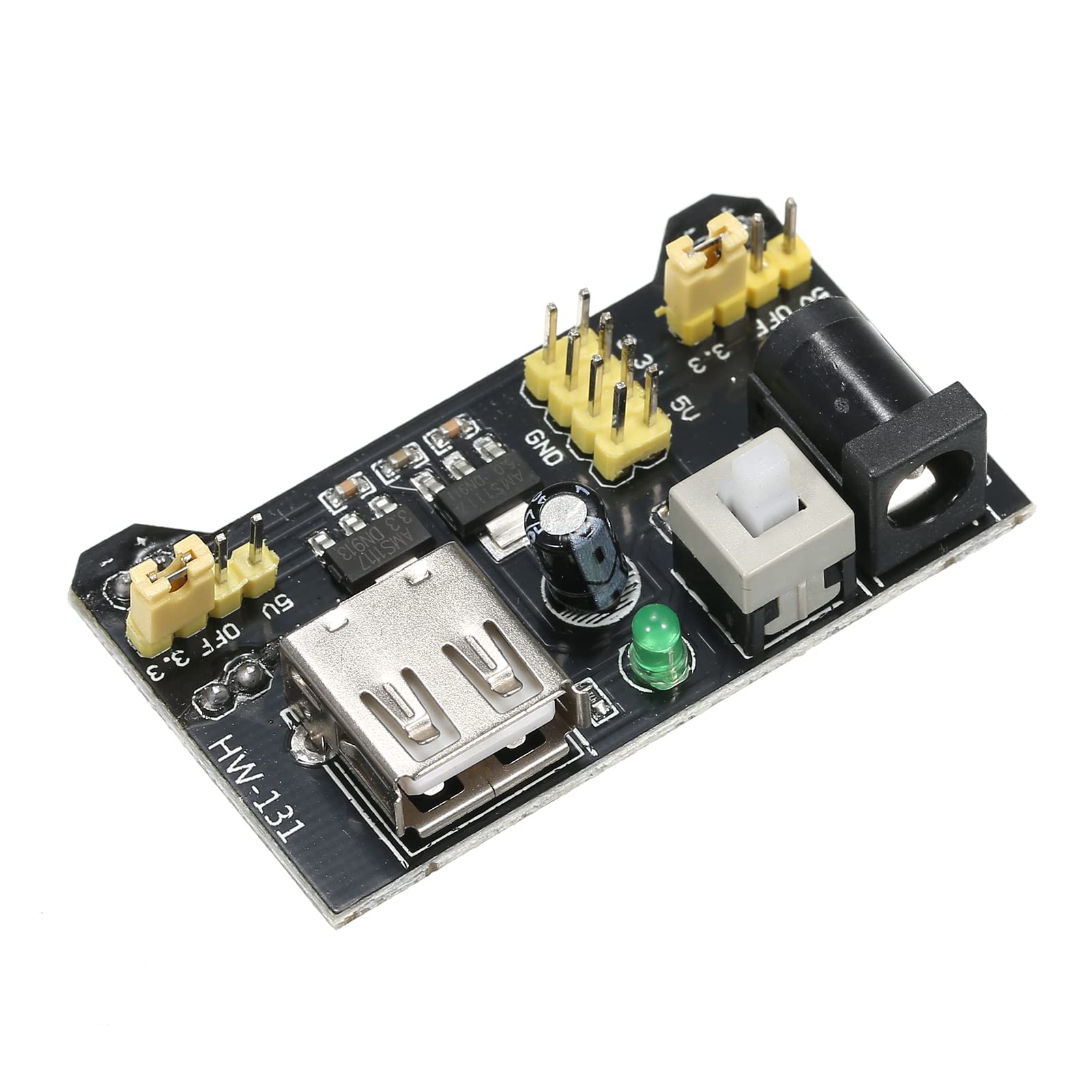 Zestaw do zabawy z elektroniką z płytką prototypową z 830 otworami, przewodami połączeniowymi, rezystorami, kondensatorami, diodami LED, potencjometrem, modułem zasilania, walizką