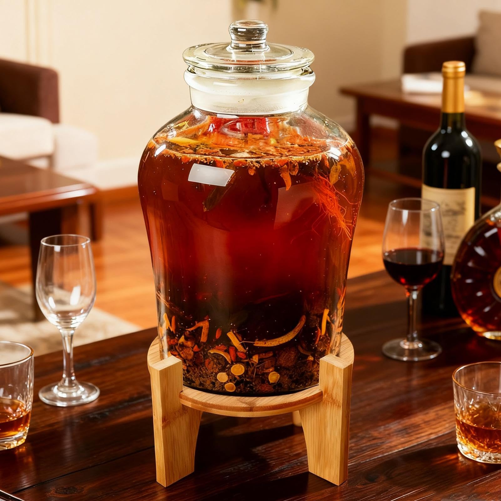 Soporte para dispensador de bebidas, accesorios de cocina de madera con patas, base dispensadora de de agua, para bar, hogar, escuela, iglesia, bufé, mercados al aire libre, vacaciones, boda