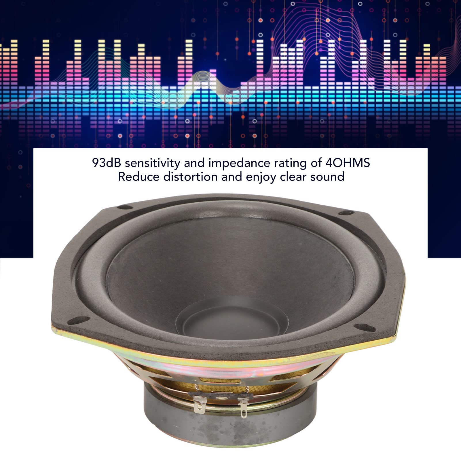 6x9 Polmone Auto Altoparlante Coassiale, Altoparlanti per Auto da 600 W con Riduzione della Distorsione, Frequenza Media 60 Hz–20 kHz, per Modifica Auto, Nero