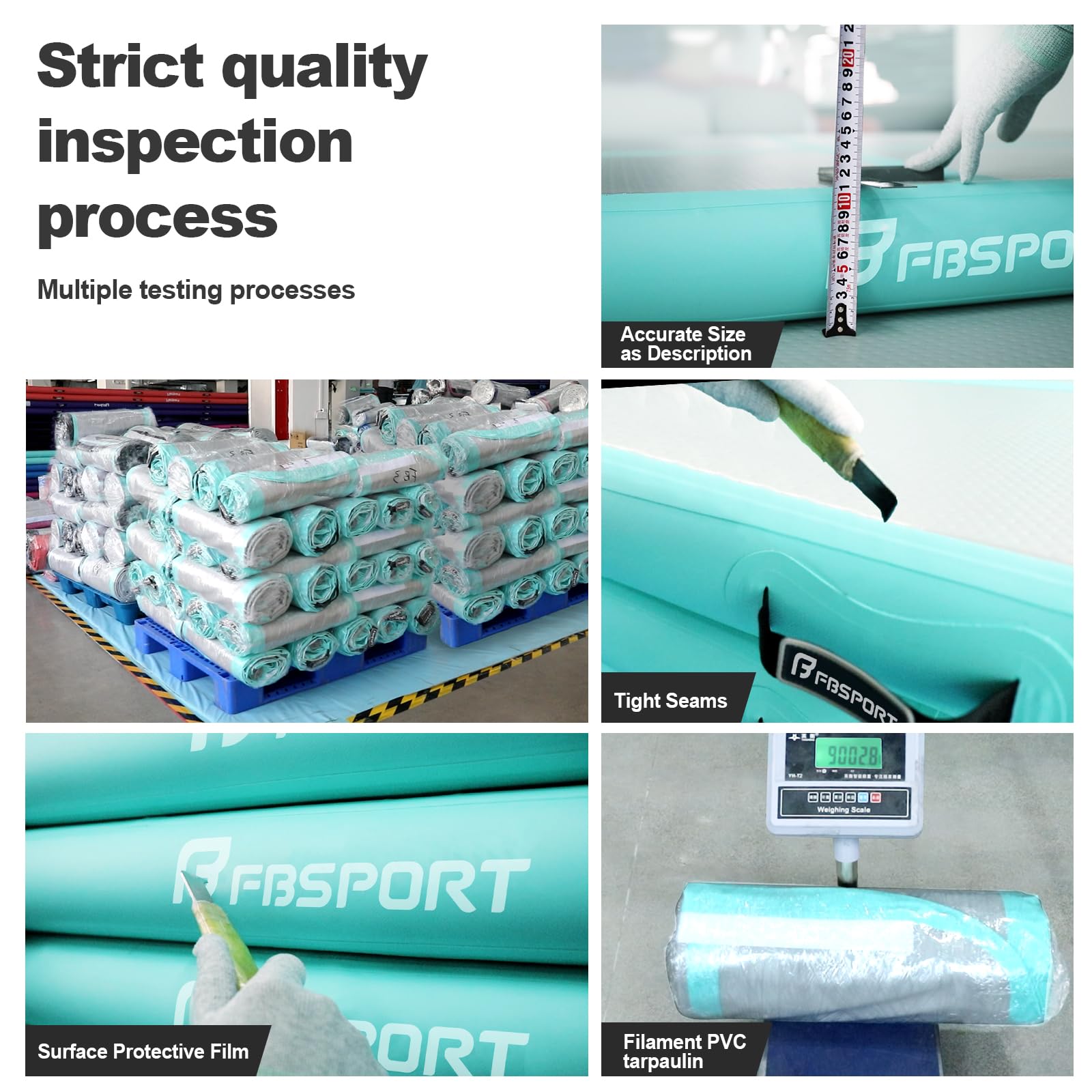 Amazon | FBSPORT 空気注入式 エア体操マット トレーニングマット 厚さ