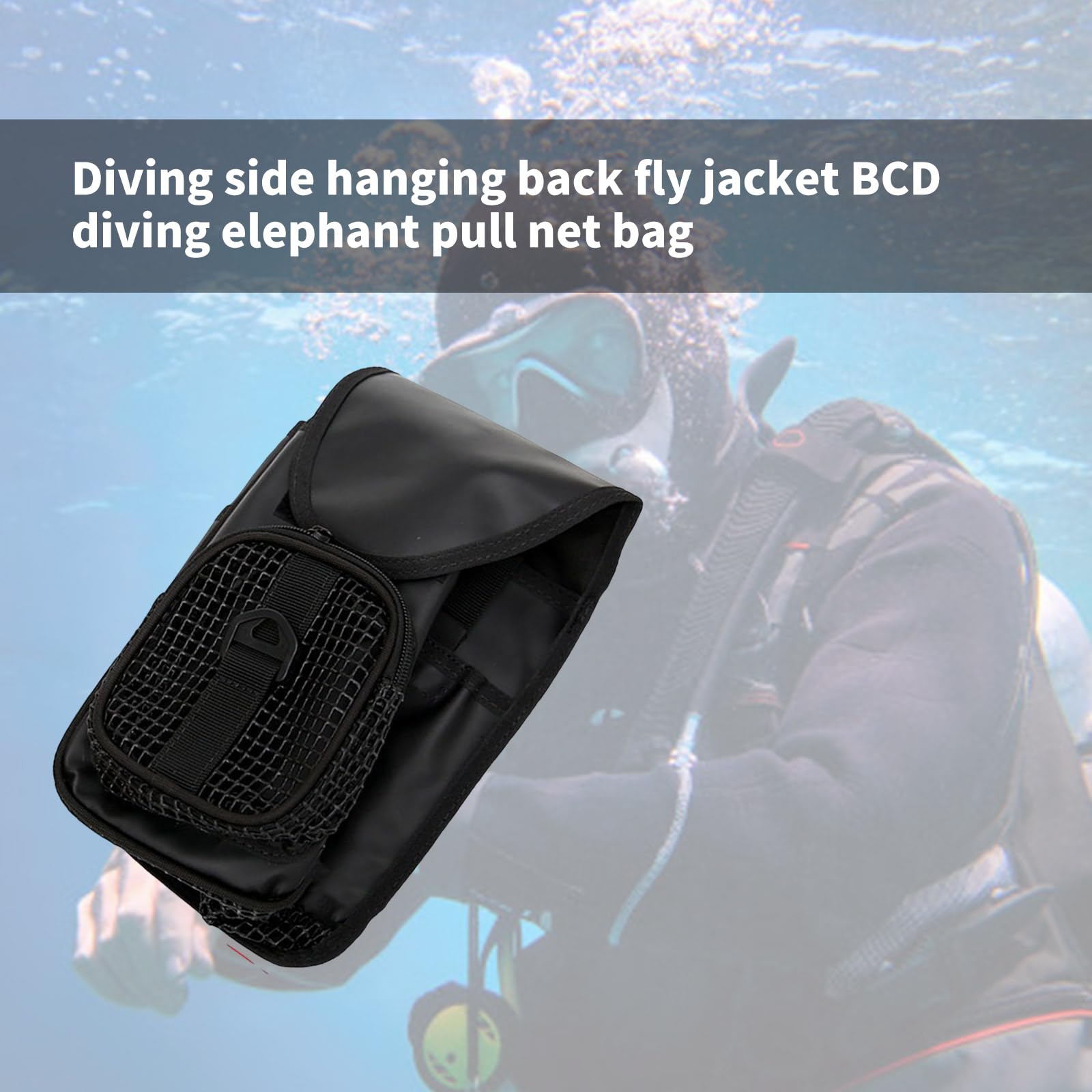 Borsa per Rete da Immersione Tasca Portaoggetti Attrezzi Organizzatori Subacquei Attrezzatura Lo Snorkeling Multifunzionale
