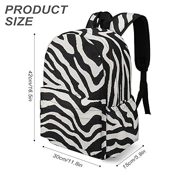 SAINT LAURENT ゼブラ柄リュック Amazon.co.jp: リュック ゼブラ柄 バックパック スクールバッグ