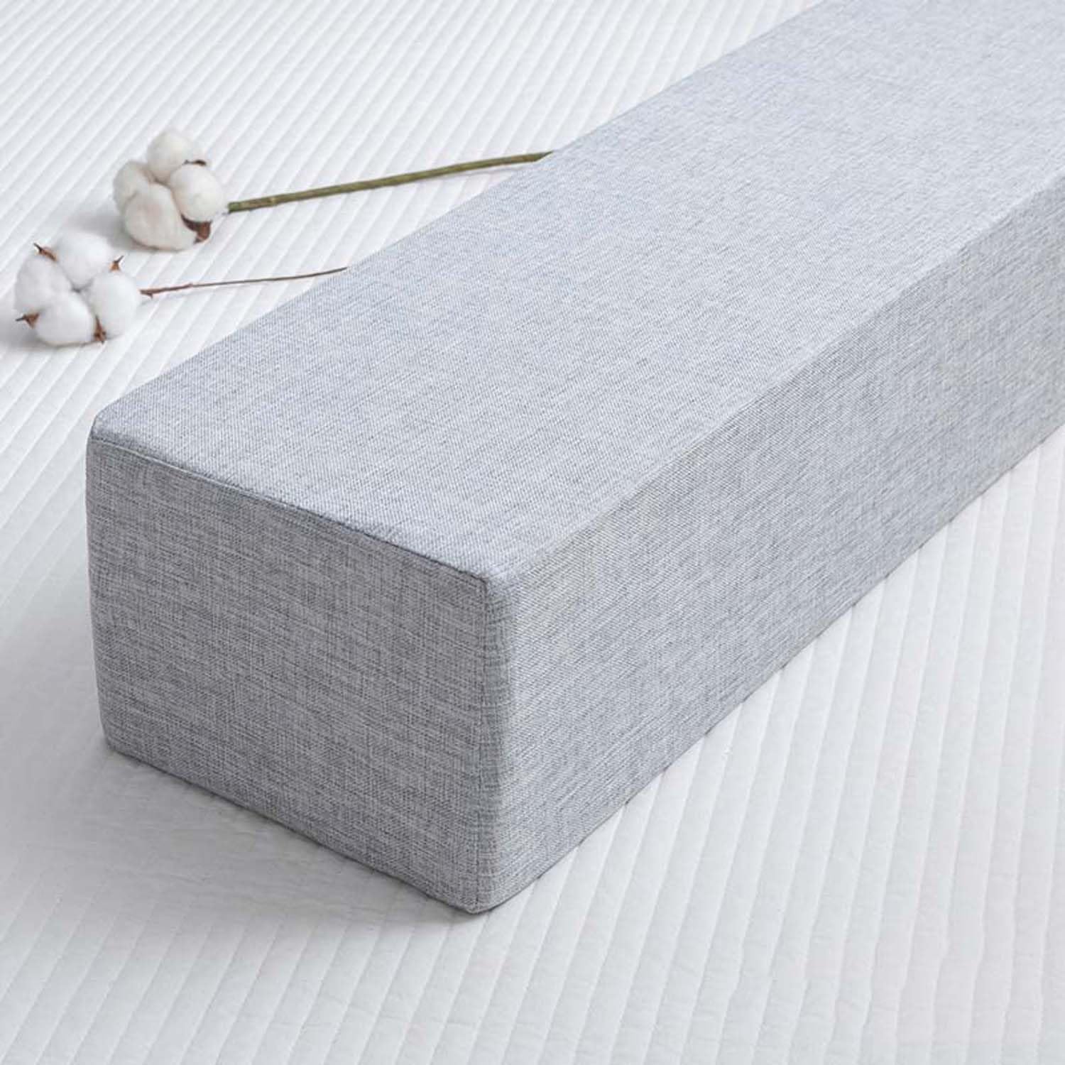 Wypełniacz szczelin łóżkowych, Wałek wypełniający szczelinę łóżka do zagłówka materaca, wiele rozmiarów, wielokolorowy(Light Gray,180x15x10cm)