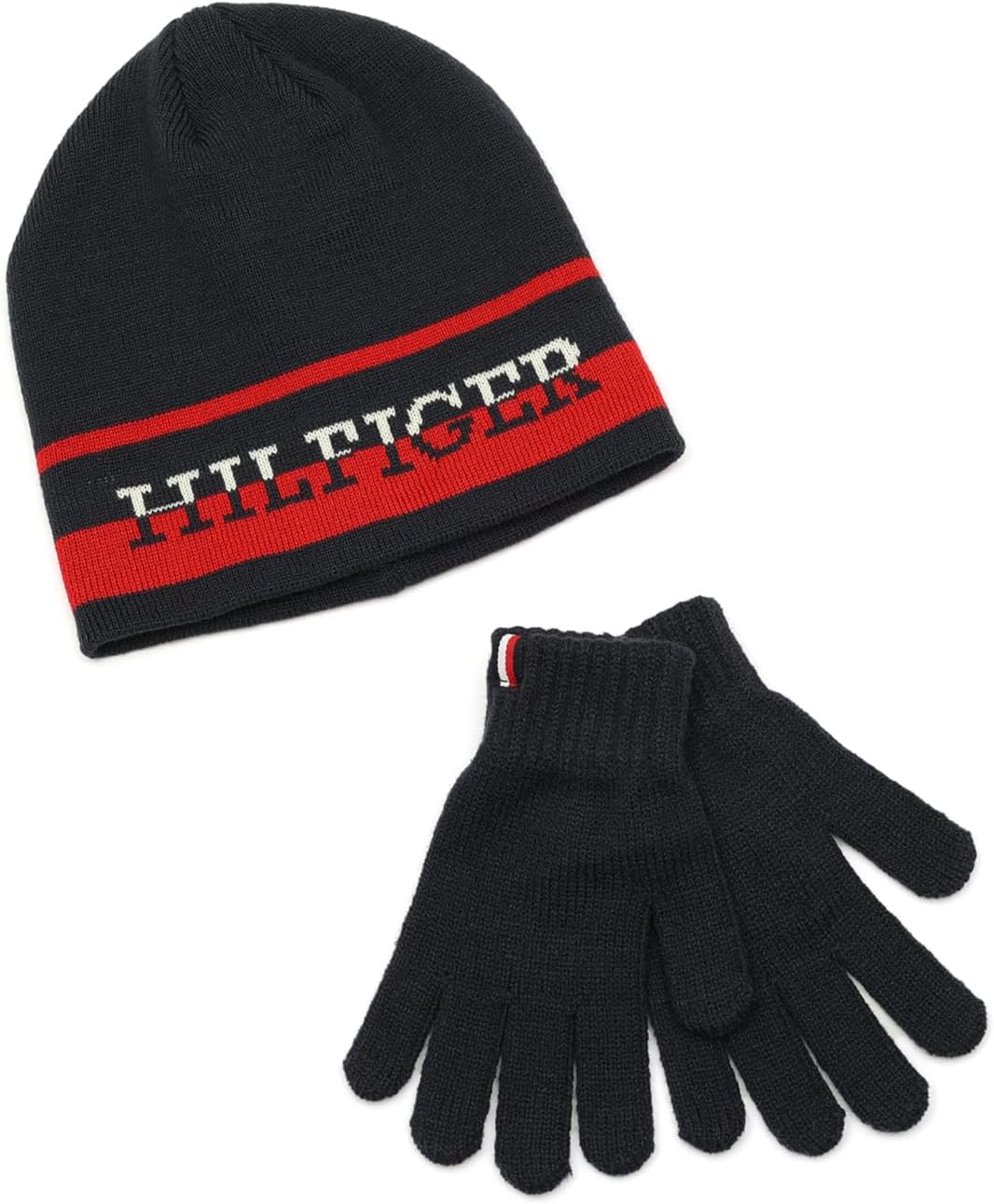 Boys' Split Monotype Hat and Gloves Set