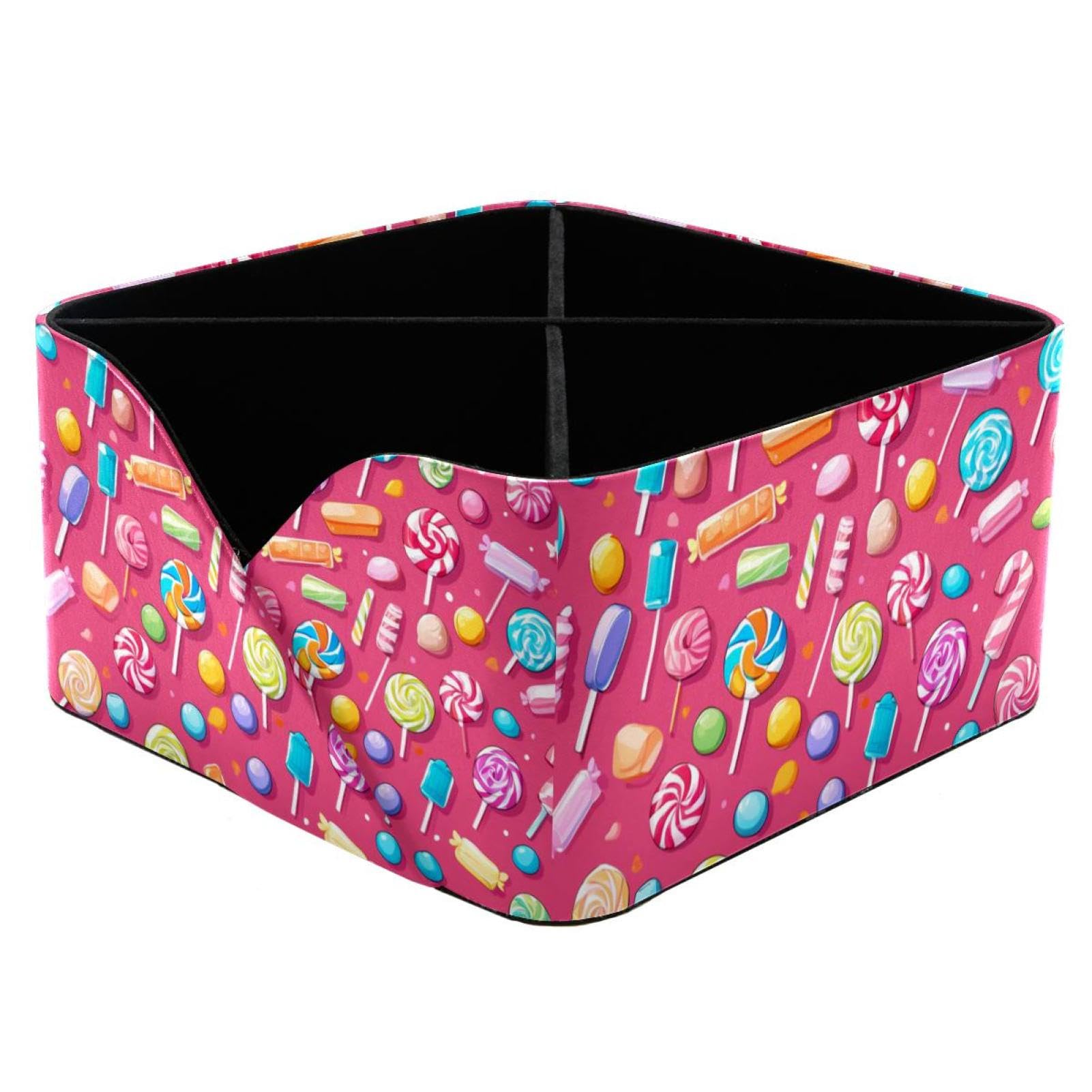 Porte-stylos rectangulaire rose bonbon pour rangement de papeterie et maquillage