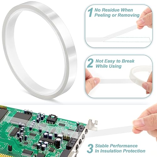Miniatura 4 de selizo Paquete de 6 cintas de calor para sublimación de prensa de calor, cinta de transferencia de calor, cinta adhesiva de alta temperatura para