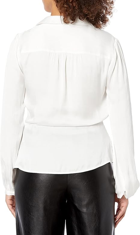 Ameri VINTAGE - AMERI WAVE SLEEVE PEPLUM BLOUSE ホワイト Ameri（アメリ）の「WAVE SLEEVE PEPLUM BLOUSE（シャツ