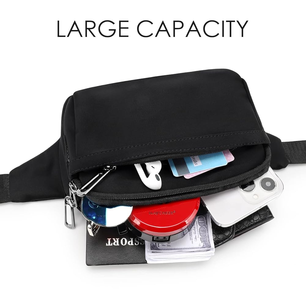 Amazon.com | ZORFIN Fanny Packs for Women Men, Belt Bag with