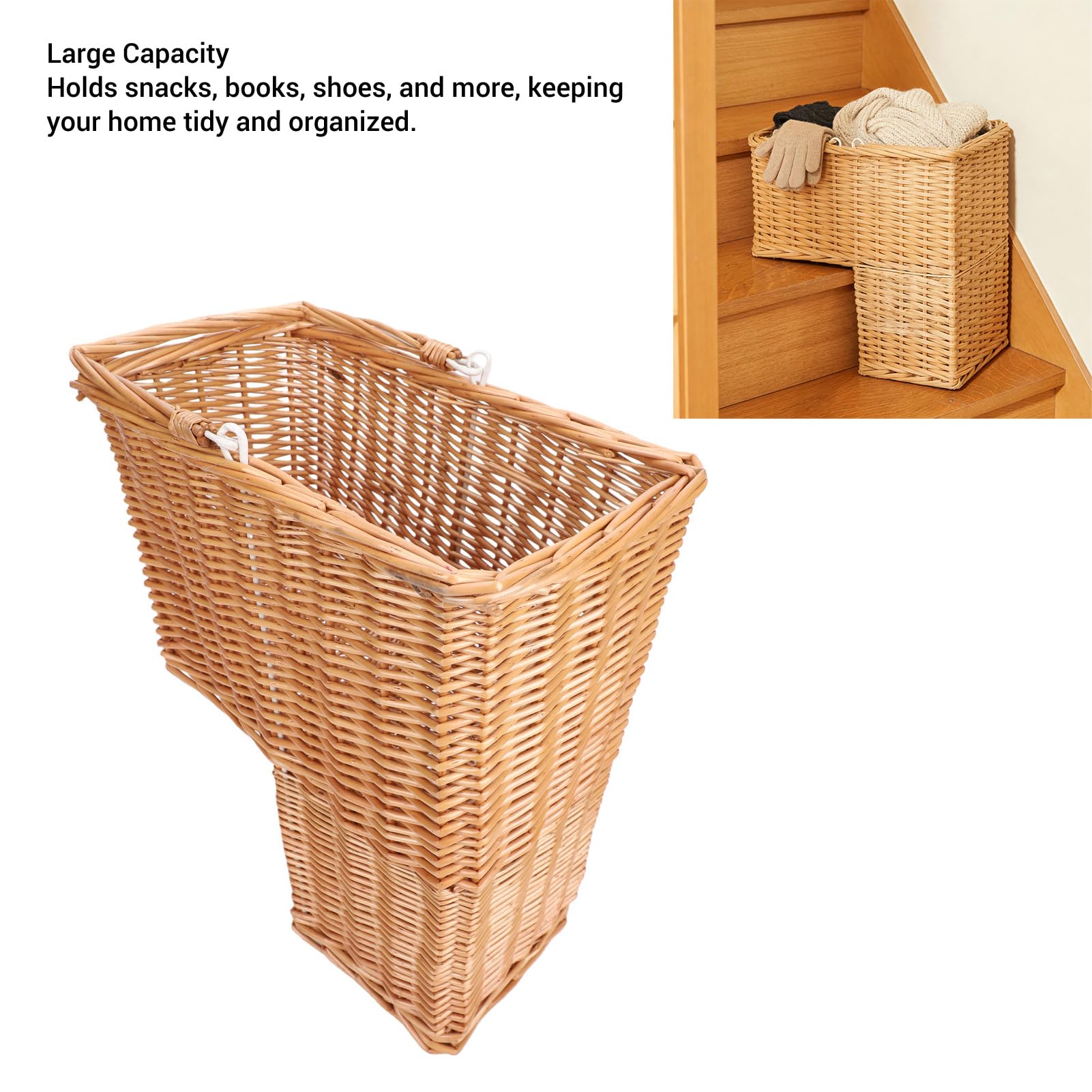 Cocoarm Kosz na Schody z Uchwytem, 16,3x13,4x7,7 Cala