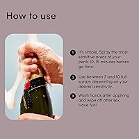 Vista 6 de HIMS - Spray de absorción rápida para hombres con lidocaína para reducir la sensibilidad y durar más tiempo en la cama de 1 hora a 3 horas, 1