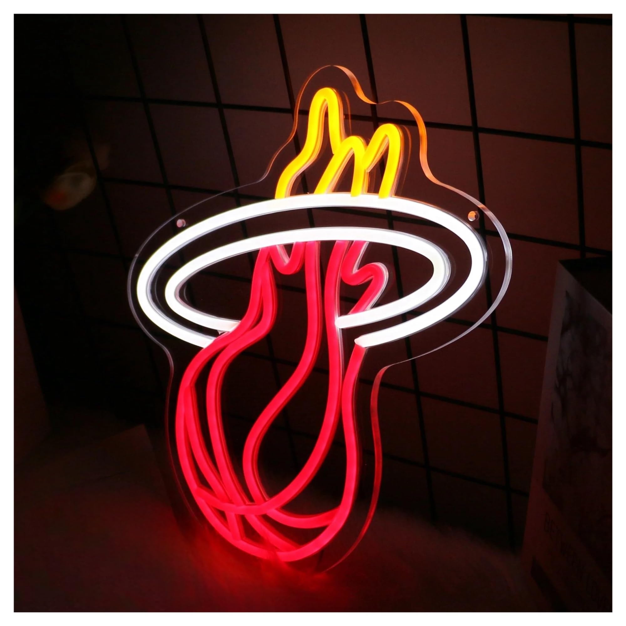 LEMST Signs Lamp Basketball Neon Sign Light Dimmable USB Powered for Sport Room Shop Man Cave Kids Bedroom Birthday Wall Decor 30cmx32cm