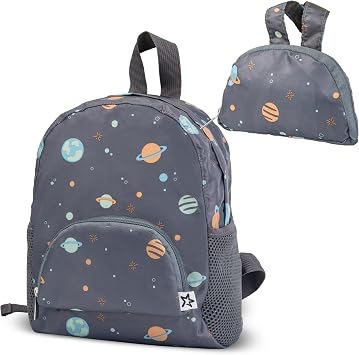 Tiny Twinkle Toddler Mini Backpack | Lightweight, Waterproof, Folds Up | Great for Travel, Daycare, Beach or Swim | Ages 2-4