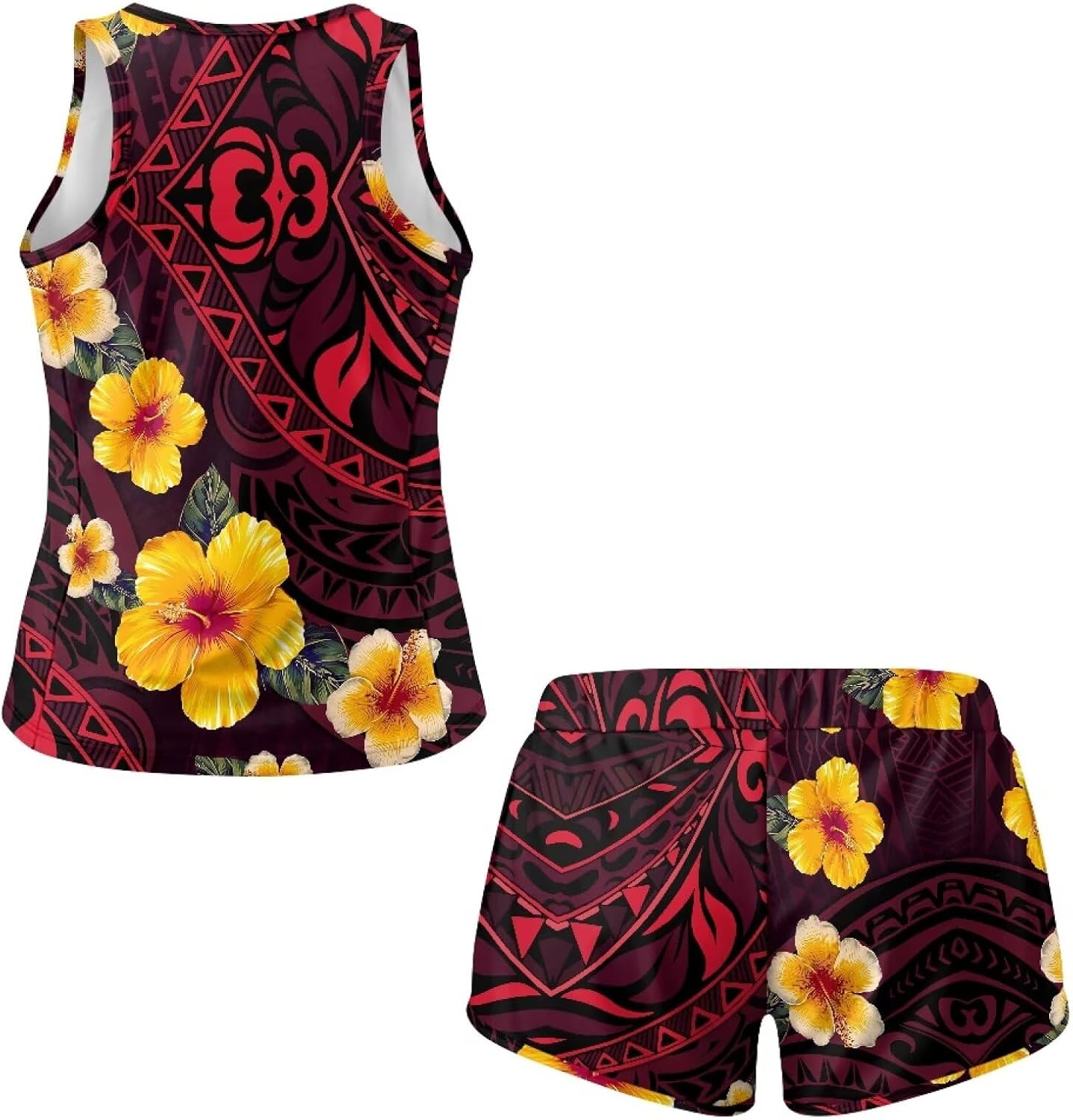 Blouson Tankini Swimsuits for Women 2 Piece Tummy Control Tankini Swimsuits for Women with Shorts