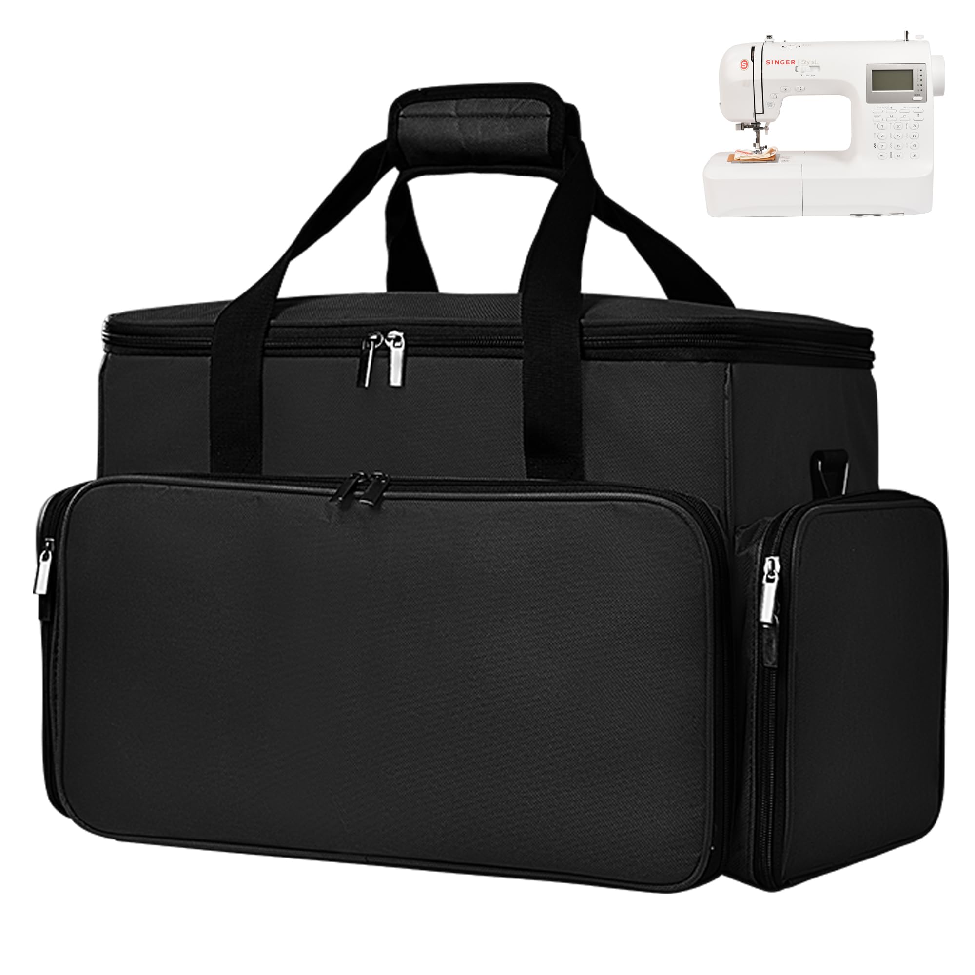 Borsa Per Macchina Da Cucire, Borse Da Trasporto Macchine Da Cucire, Custodia Per Macchina Da Cucire, Copri Macchina Per Cucire Per Accessori Per Cucire, Nero