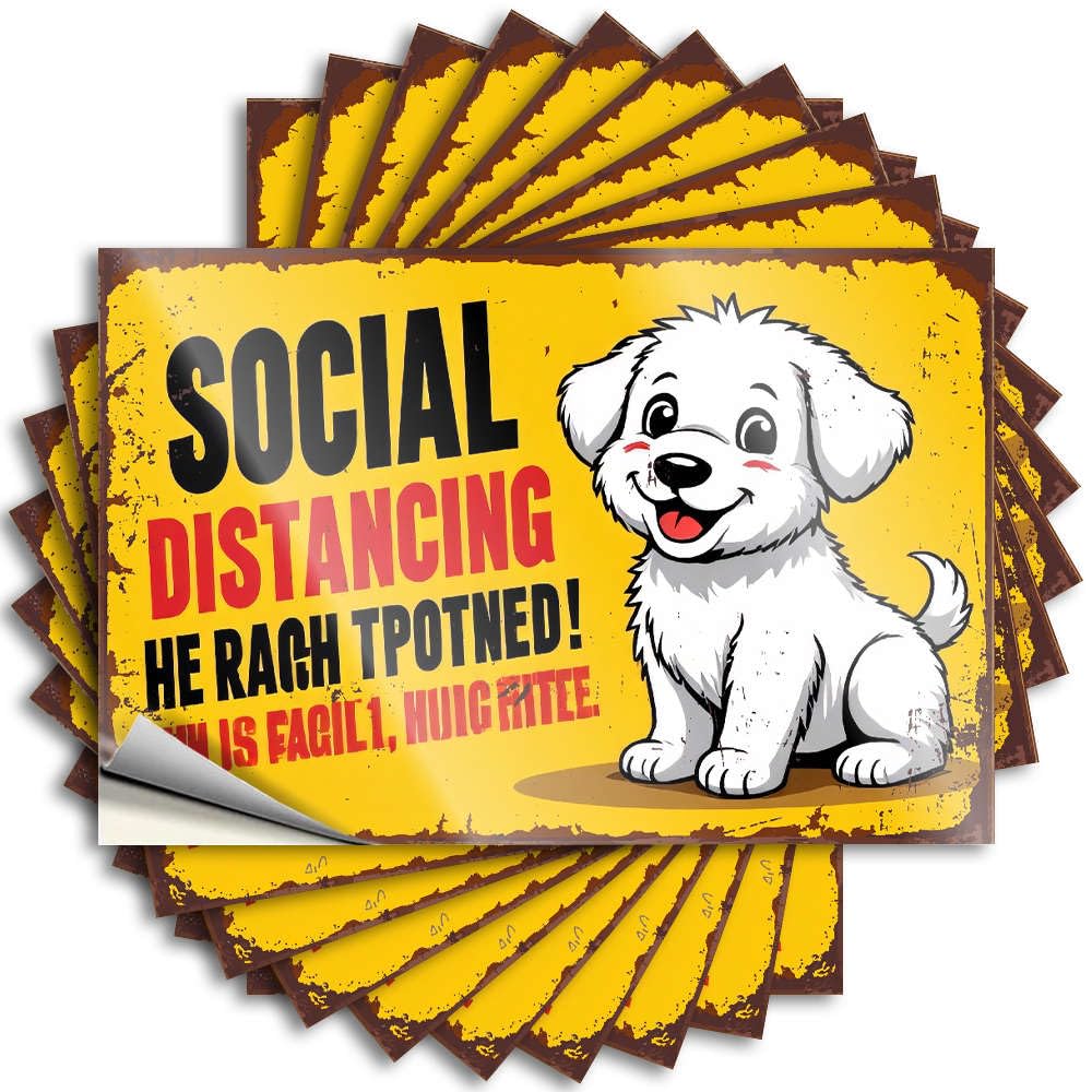 Social Distancing is Easy, Not Pricey. Back Yard Decorations Lover - Saying Cover Waterproof Decal(12X18CM)