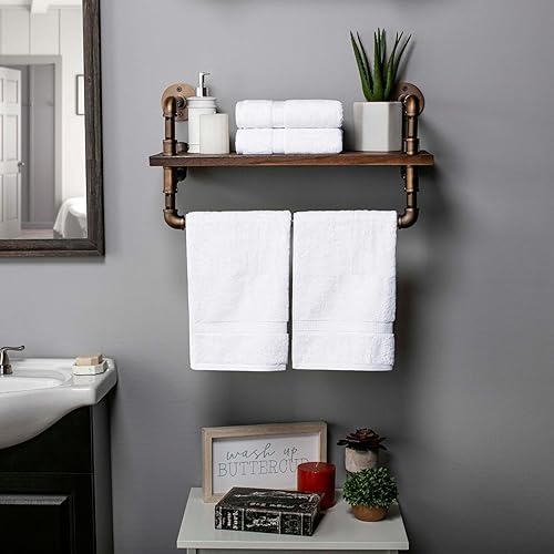 Vista 536 de SUPERIOR - Juego de toallas de algodón egipcio de 28.22 oz/m², incluye 2 toallas de baño, 2 toallas de mano, 2 toallas para la cara, artículos