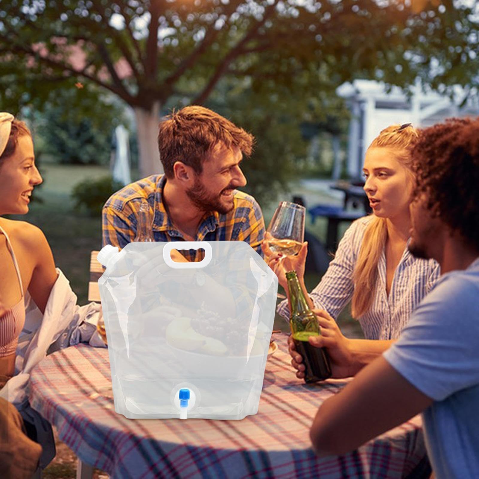 Soft Water Bottle - Water Bladder Hydration Bladder | Water Jug Container Bag | Foldable Hydration Jug For Sports Camping Hiking Outdoor Survival Backpacking Mountaineering Kayaking Beach