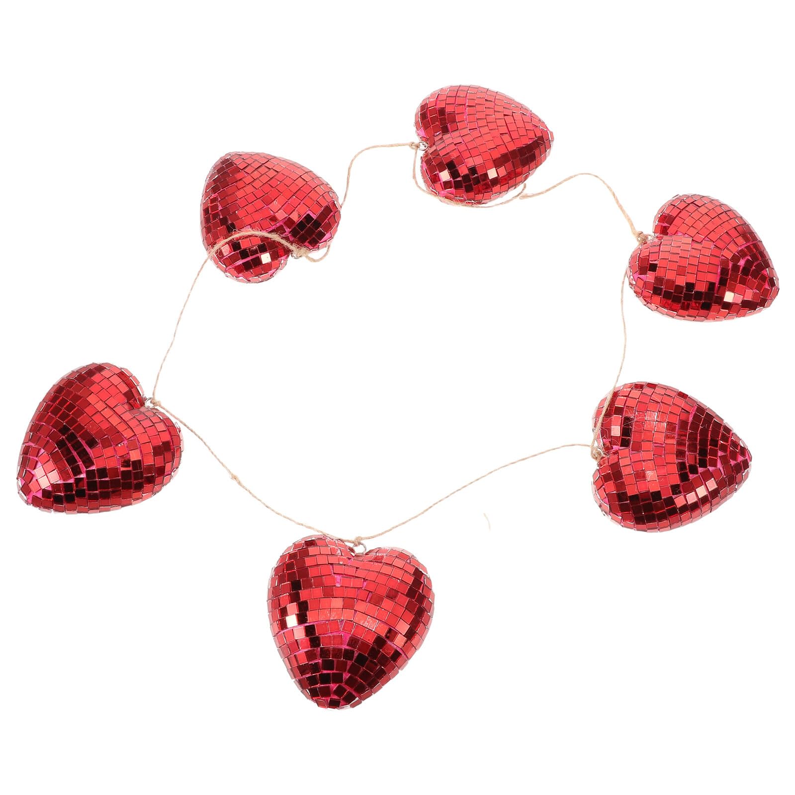 Cœurs disco de Saint-Valentin : guirlande suspendue pour illuminer votre amour