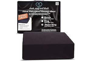 Protection for Your Massage Sessions: Black Massage Fitted Sheet King