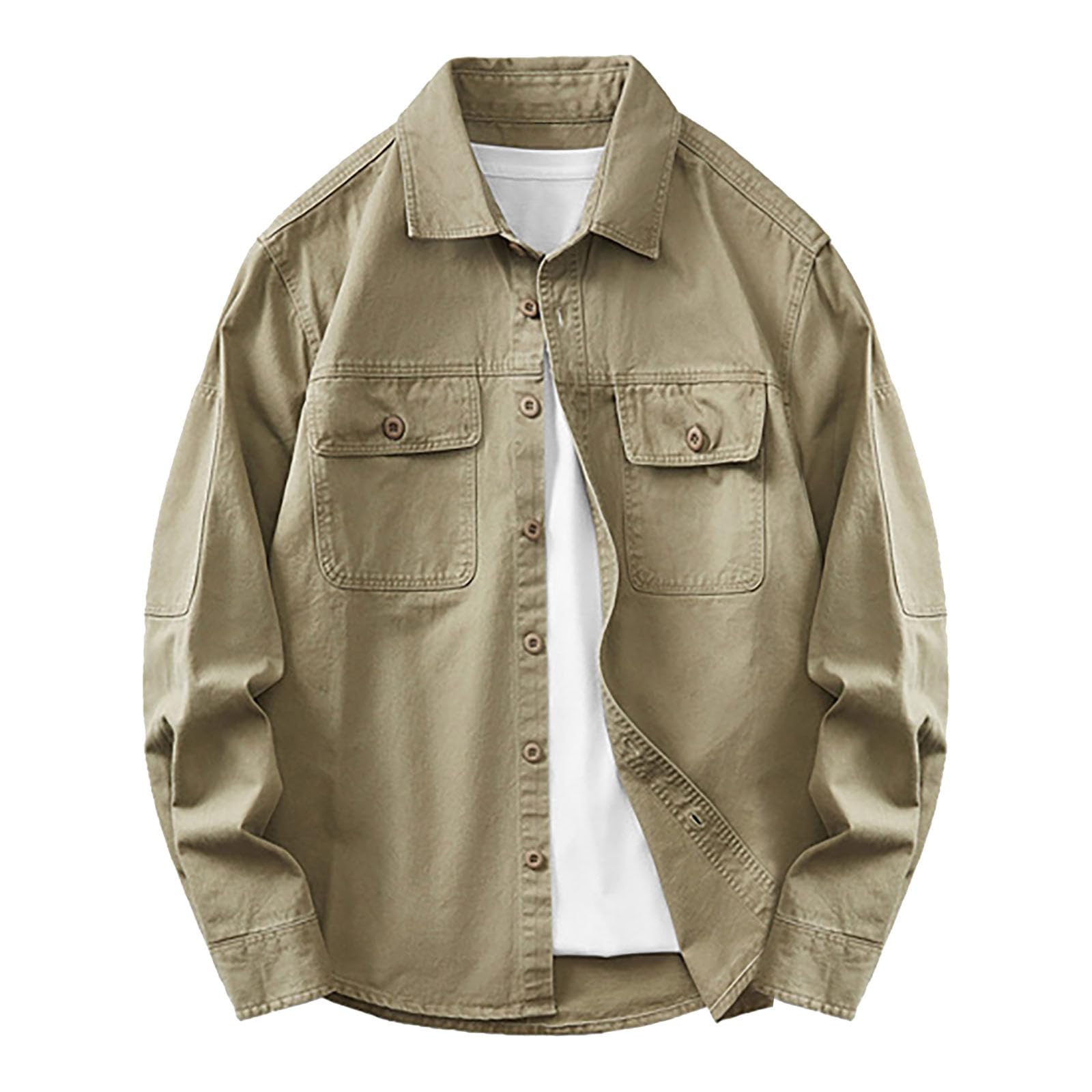 Generico Camicia Natalizia Camicia da Uomo Classica Lavata Professionale per attività Quotidiane E Utilizzo Esterno con Bottoni Eleganti E Design Confortevole
