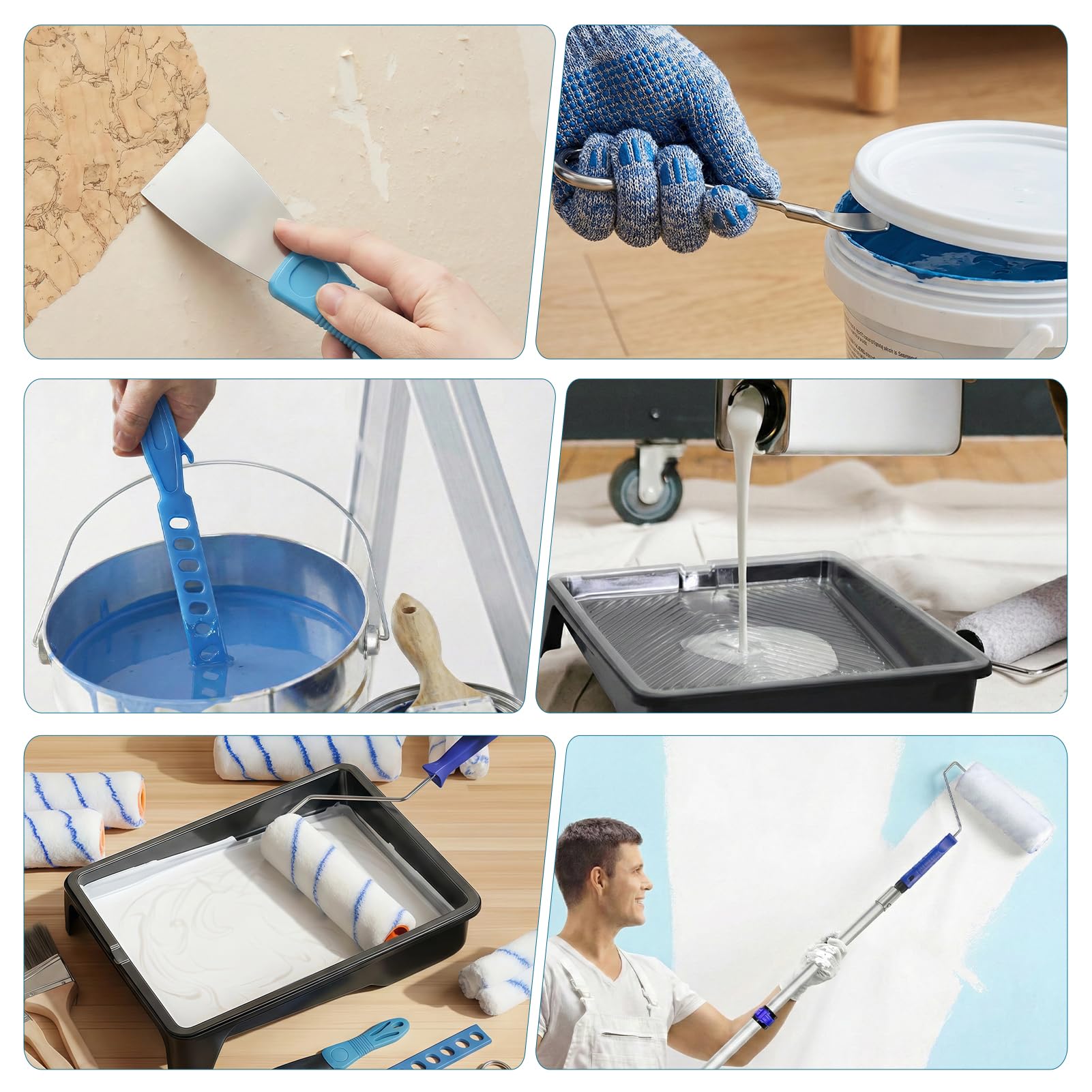 Paint Roller Kit - DIY Home Painting -6 Paint Roller Kit - DIY Home Painting -6