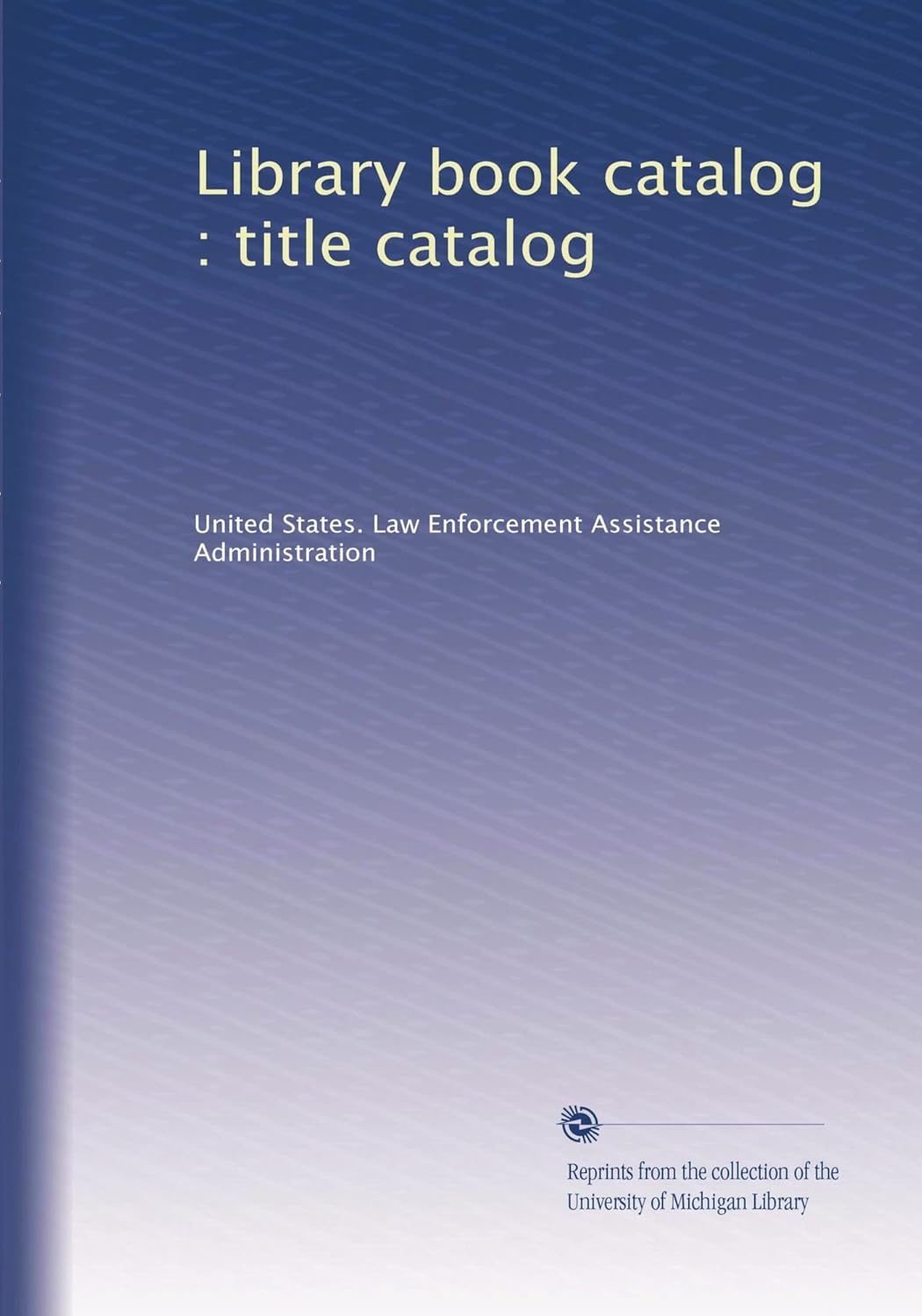 Library book catalog title catalog Volume 3 Amazon.in Books