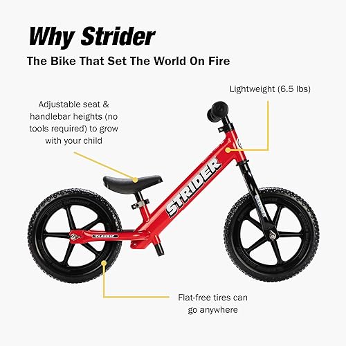 Miniatura 4 de Bicicleta de equilibrio Strider 12 Classic a partir de 18 meses a 3 años